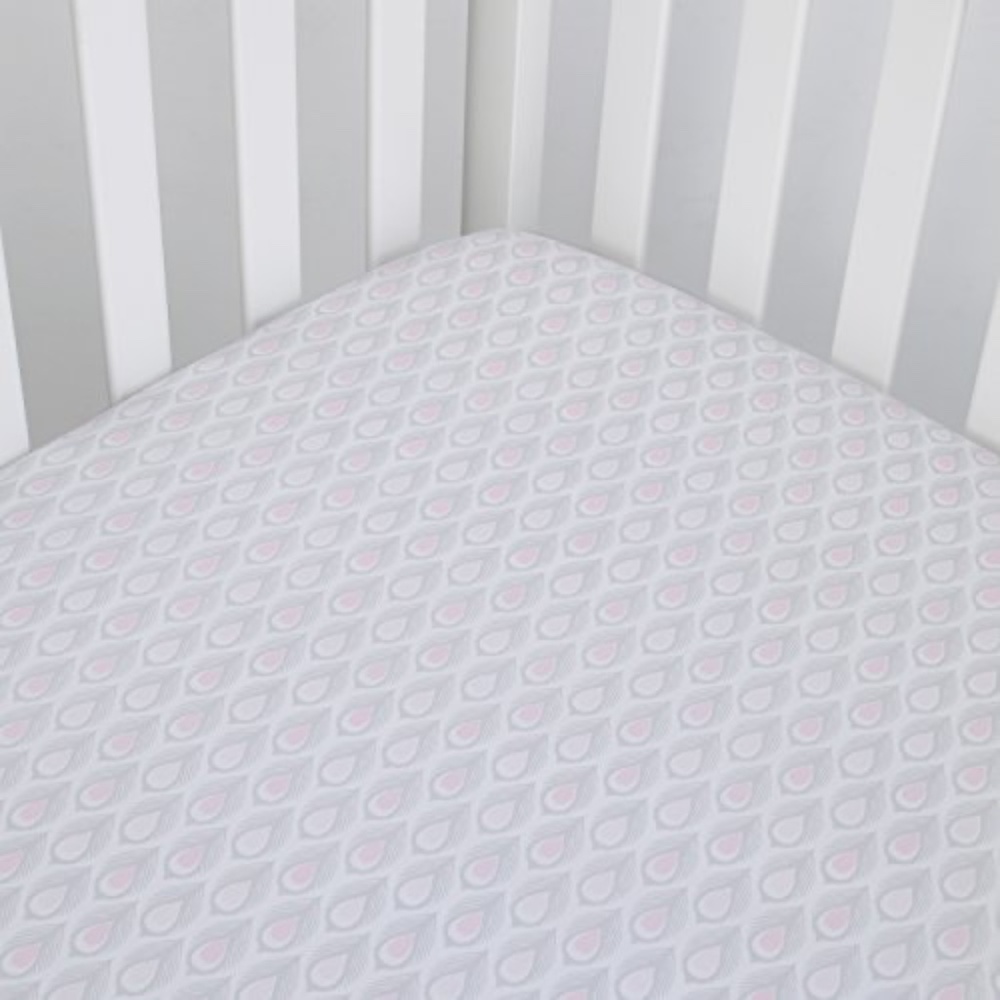 DwellStudios:Boheme Peacock Fitted Crib Sheet